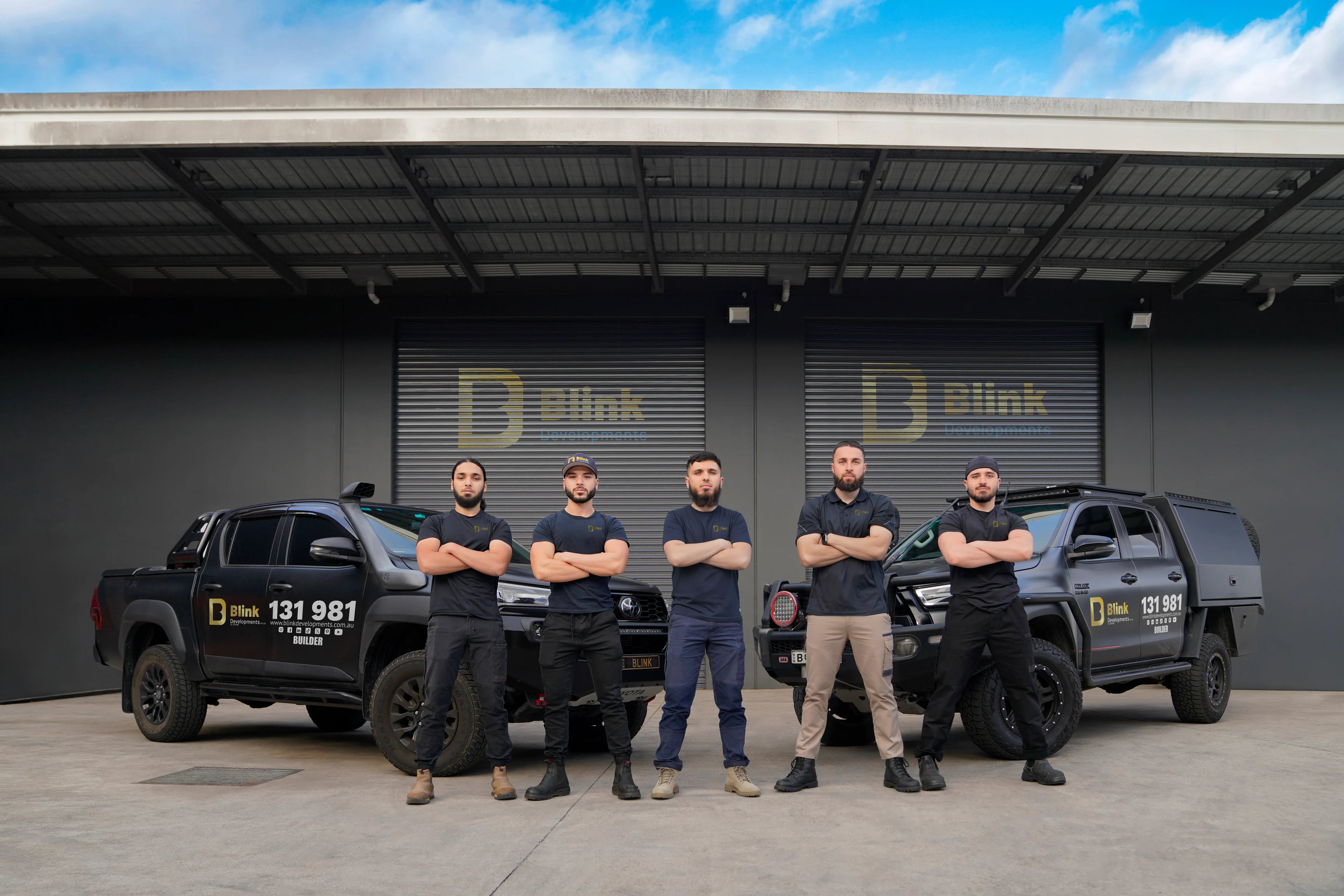 The Bathroom Renovation Waterloo team with their work vehicles